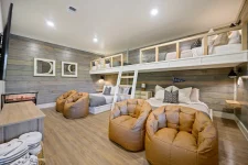 Hygge Hideaway open concept living room and kitchen interior